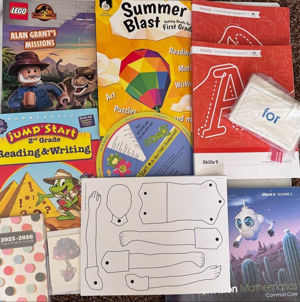 Kindergarten first grade home school children supplemental  educational legos Ju